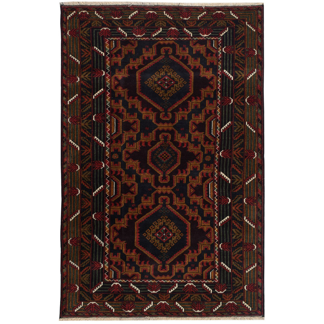 Baluchi Rug 4' x 6' 2"  (ft) - No. AL24726 - ALRUG Rug Store