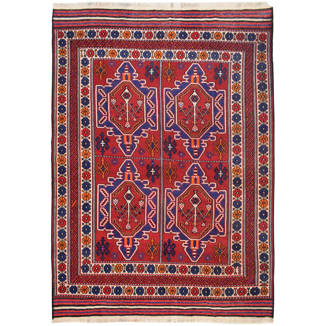 Saghari Kilim 6' 7 x 8' 9 (ft) - No. AL32520 - ALRUG Rug Store