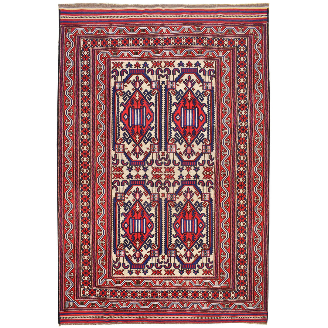 Saghari Kilim 6' 8 x 10' (ft) - No. AL75230 - ALRUG Rug Store