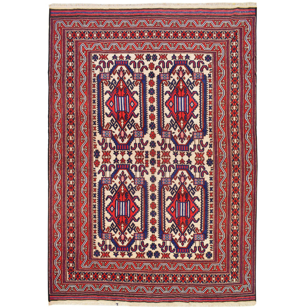 Saghari Kilim 7' x 9' 5 (ft) - No. AL12805 - ALRUG Rug Store
