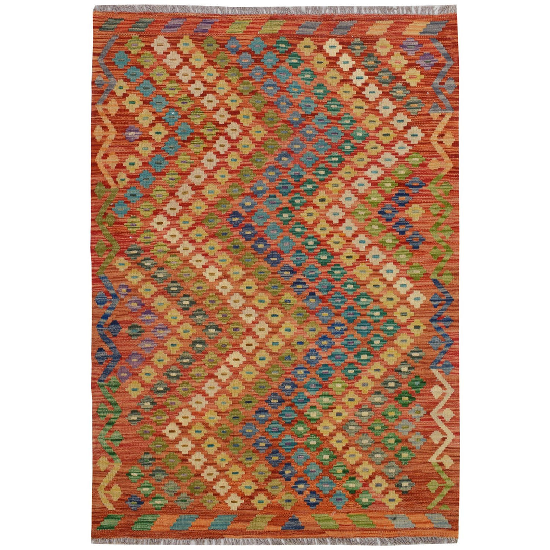 Vegetable Kilim 4' x 5' 5 (ft) - No. AL21083 - ALRUG Rug Store