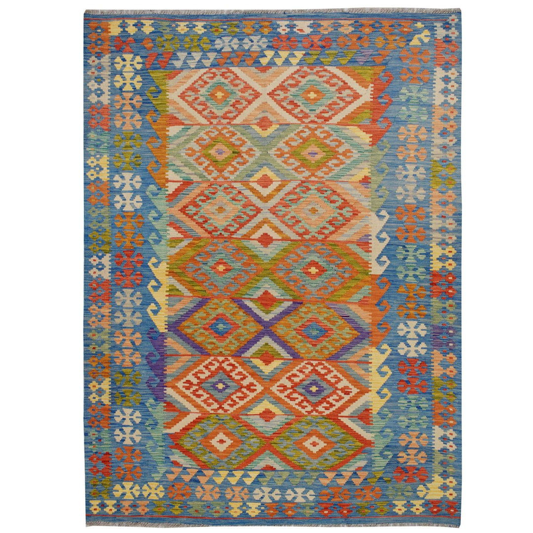 Vegetable Kilim 5' 6 x 7' 9 (ft) - No. AL47997 - ALRUG Rug Store