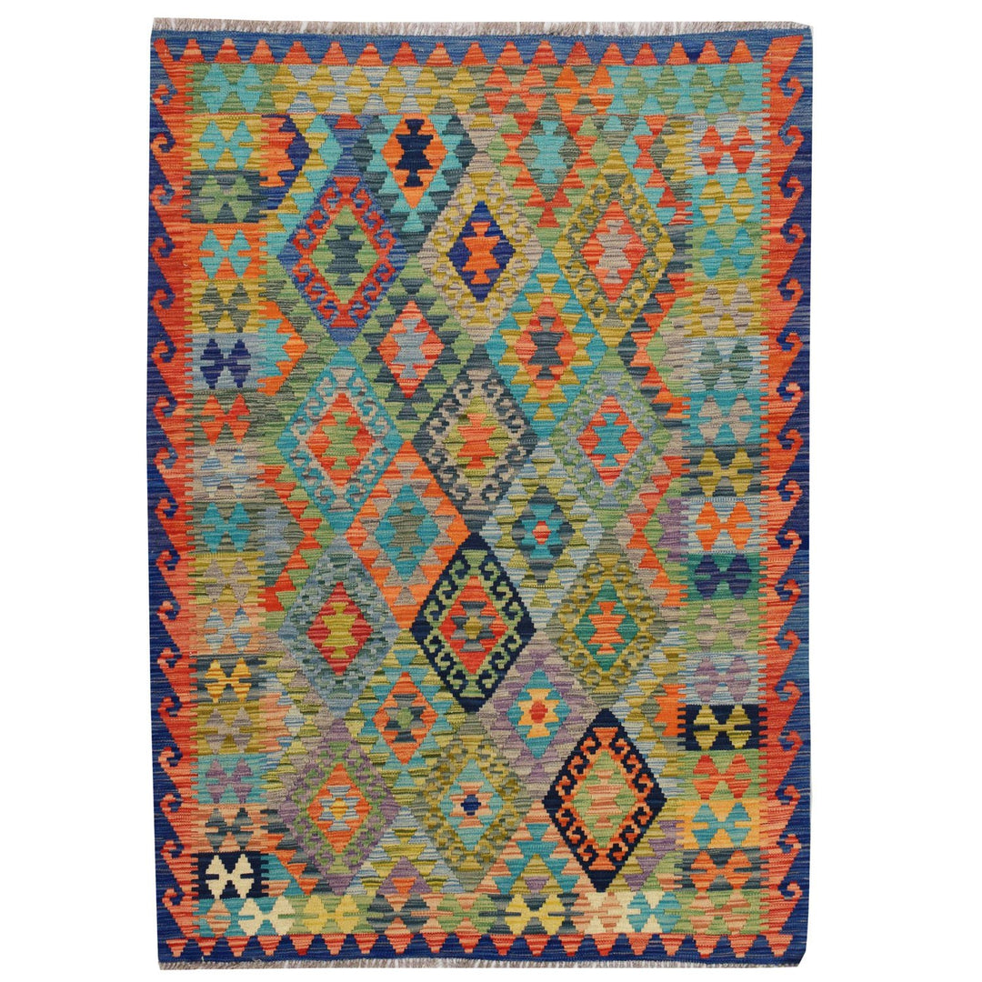 Vegetable Kilim 4' 2 x 5' 8 (ft) - No. AL29243 - ALRUG Rug Store