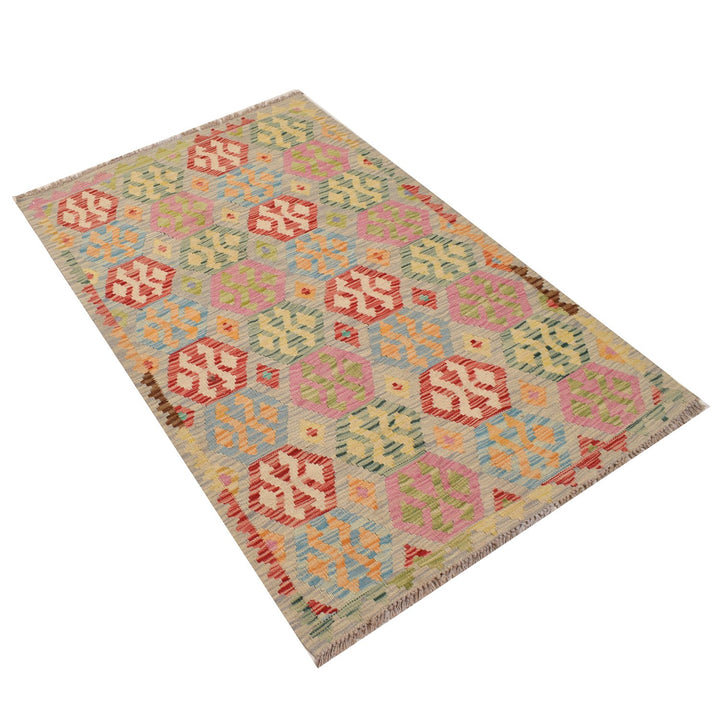 Vegetable Kilim 3' 3 x  5' 2 (ft) - No. AL11344 - ALRUG Rug Store