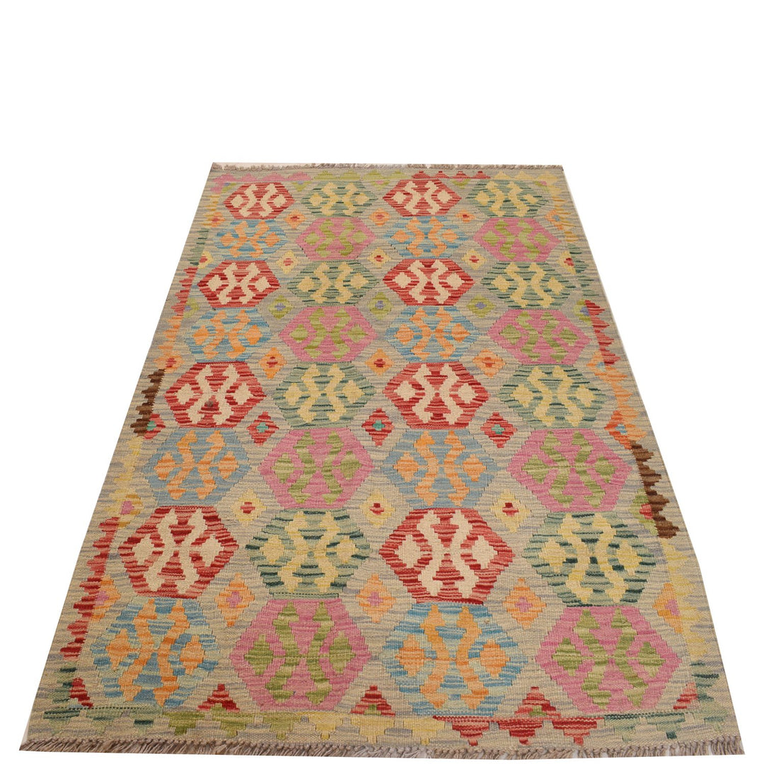 Vegetable Kilim 3' 3 x  5' 2 (ft) - No. AL11344 - ALRUG Rug Store
