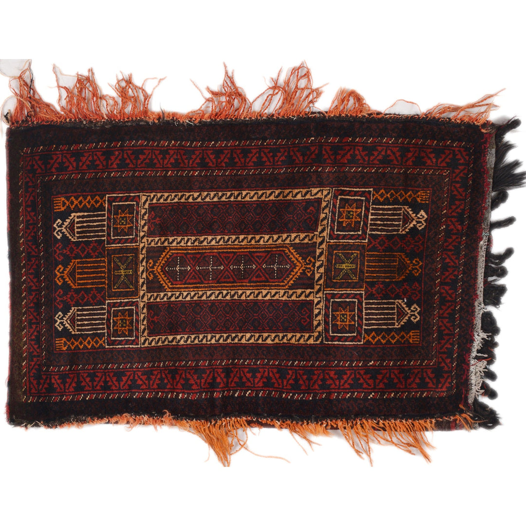 Afghan Balisht Rug 2' 2" x 3' 6" Hand-Knotted
