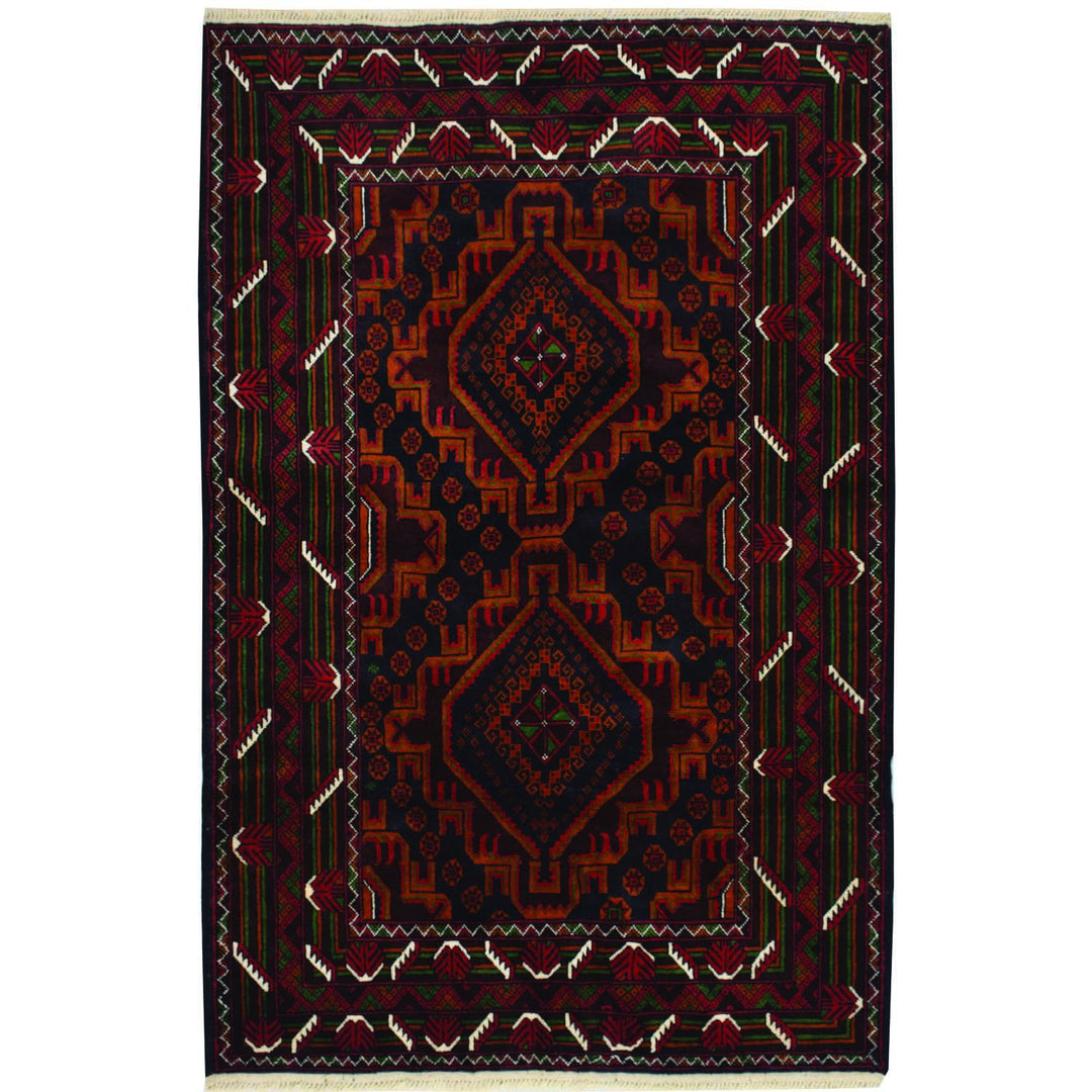 Baluchi Rug 3' 9 x 5' 9 (ft) - No. AL96501 - ALRUG Rug Store