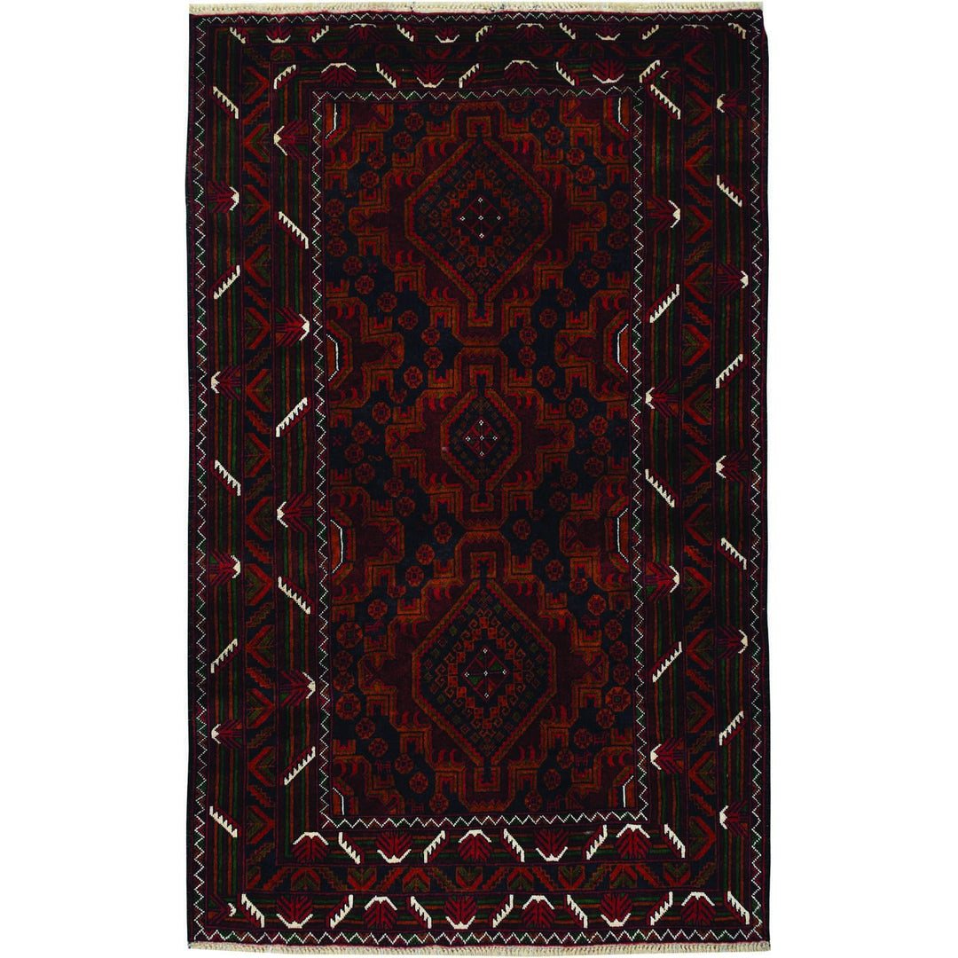 Baluchi Rug 3' 8 x 6' 2 (ft) - No. AL67178 - ALRUG Rug Store