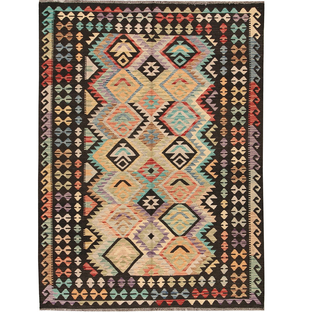 Vegetable Kilim 5' 6 x 7' 5 (ft) - No. AL66242 - ALRUG Rug Store