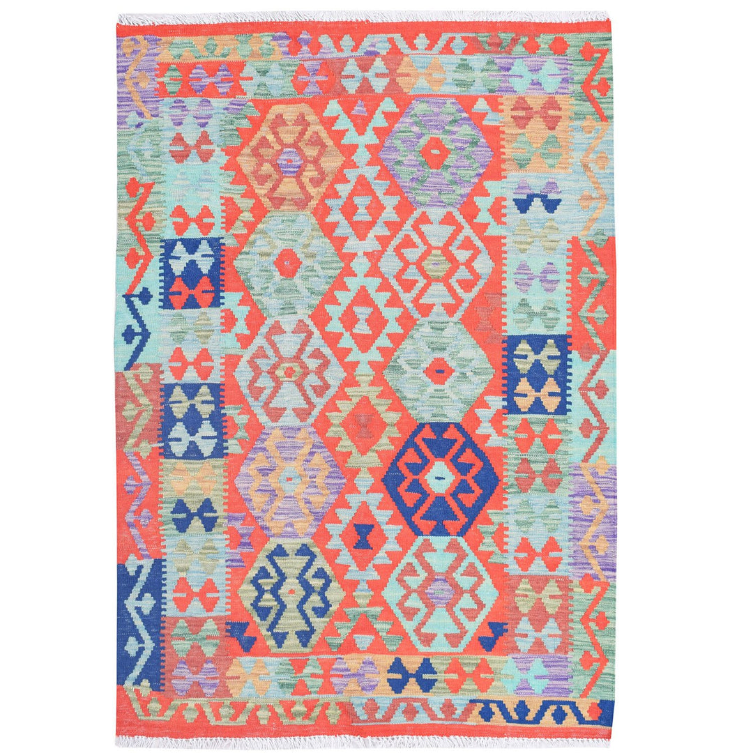 Vegetable Kilim 3' 5 x  4' 8 (ft) - No. AL96875 - ALRUG Rug Store