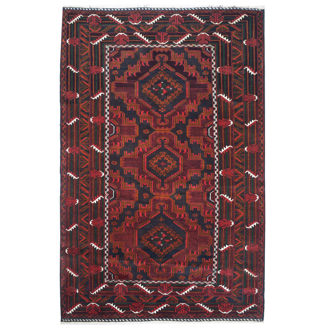 Baluchi Rug 4' x 6' 3 (ft) - No. AL18548 - ALRUG Rug Store