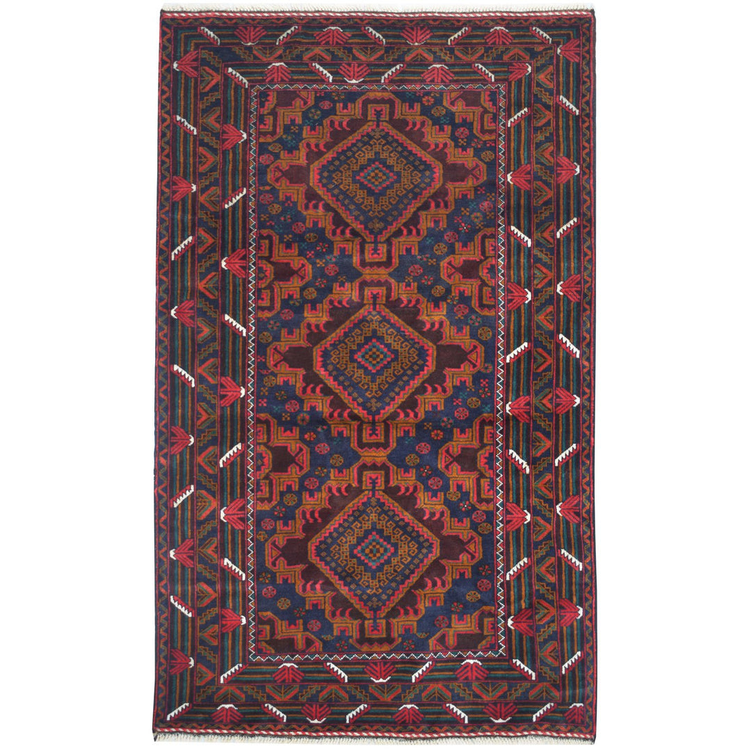 Baluchi Rug 3' 8 x 6' 4 (ft) - No. AL98539 - ALRUG Rug Store