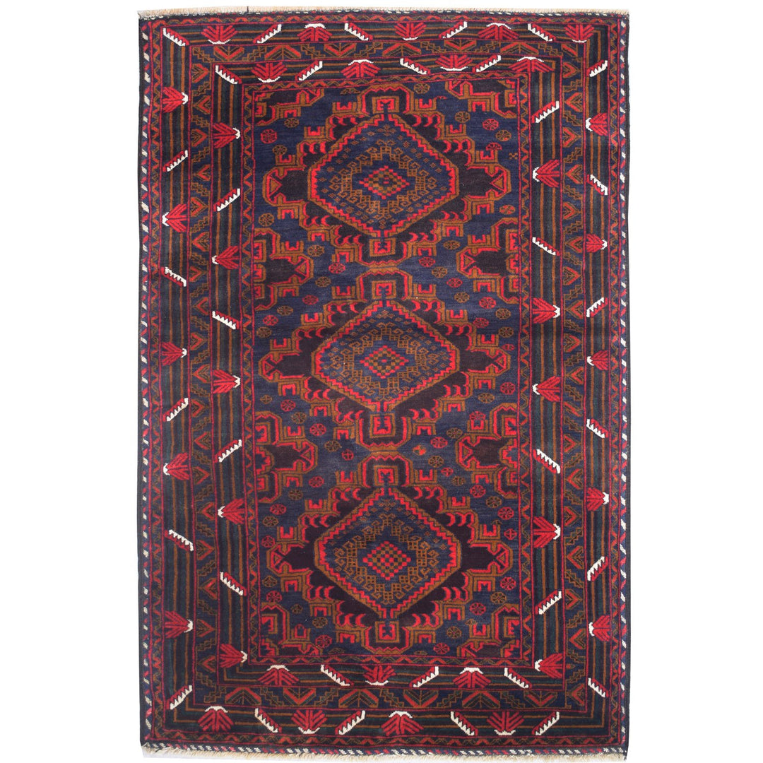 Baluchi Rug 3' 9 x 6' 2 (ft) - No. AL94078 - ALRUG Rug Store