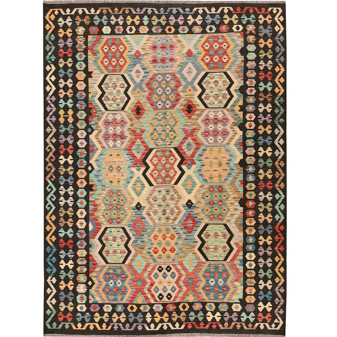 Vegetable Kilim 6' 9 x 9' 5 (ft) - No. AL36405 - ALRUG Rug Store