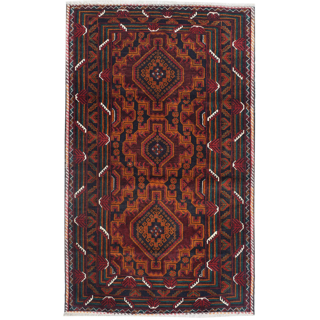 Baluchi Rug 4' x 6' 7 (ft) - No. AL60970 - ALRUG Rug Store