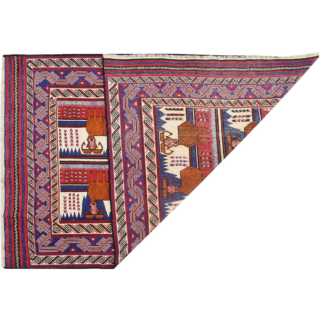 Saghari Kilim 6' 4 x 9' 4 (ft) - No. AL71309 - ALRUG Rug Store