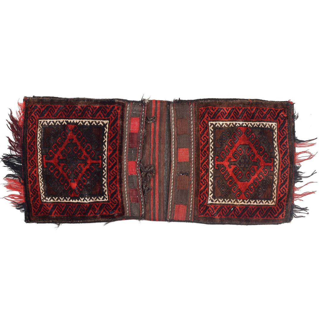 Afghan Oriental Rug 1' 7" x 3' 9" Hand-Knotted