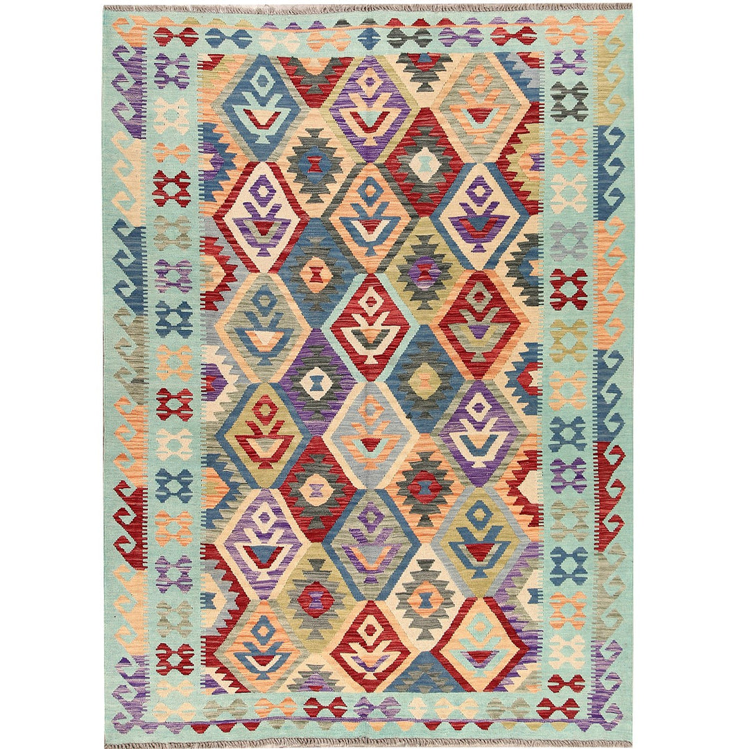 Vegetable Kilim 6' x 8' 2 (ft) - No. AL55408 - ALRUG Rug Store