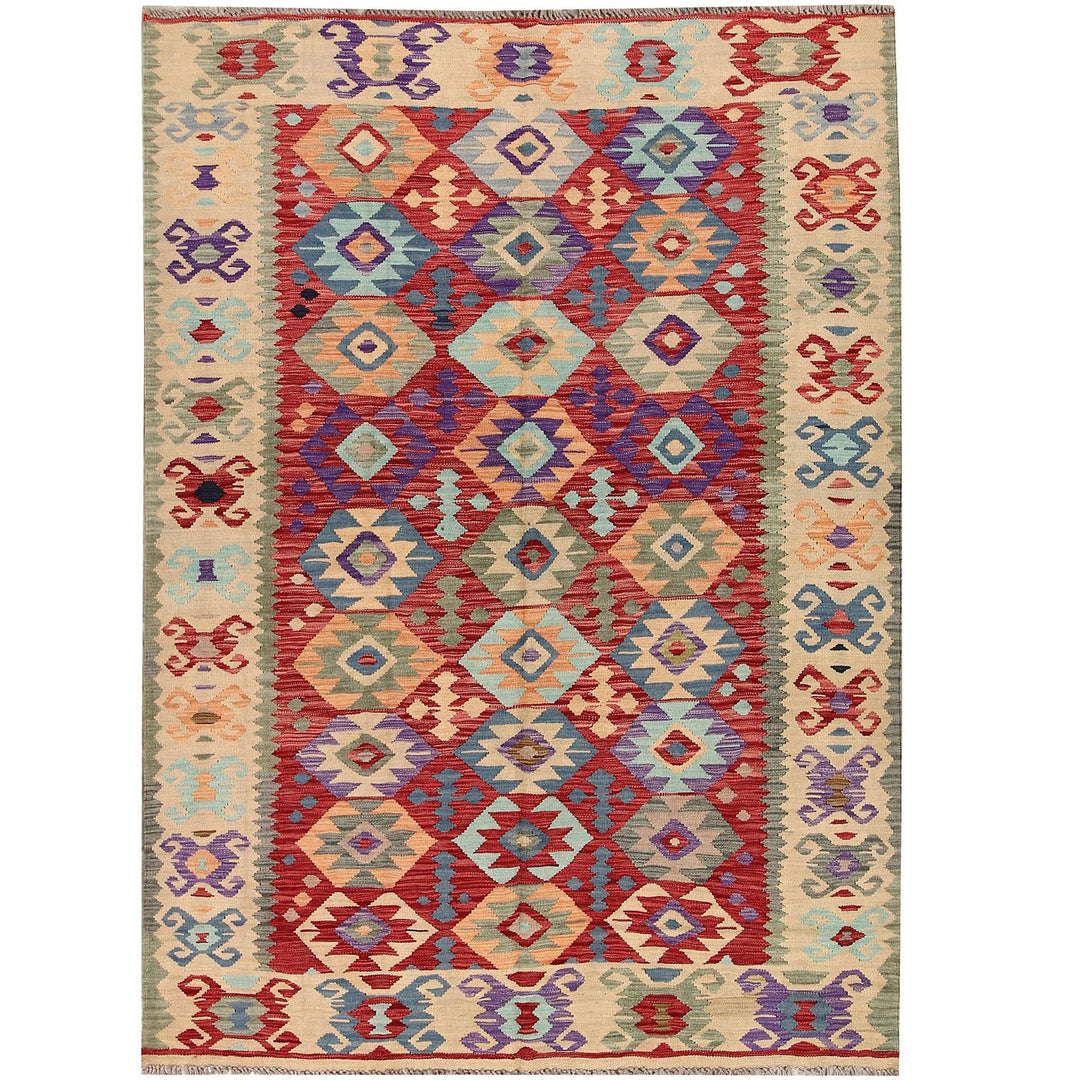 Vegetable Kilim 5' 9 x 8' 1 (ft) - No. AL64672 - ALRUG Rug Store