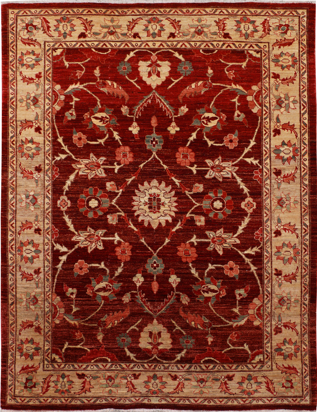 Dark Red Ziegler 5' 1 x 6' 6 - No. 30190 - ALRUG Rug Store