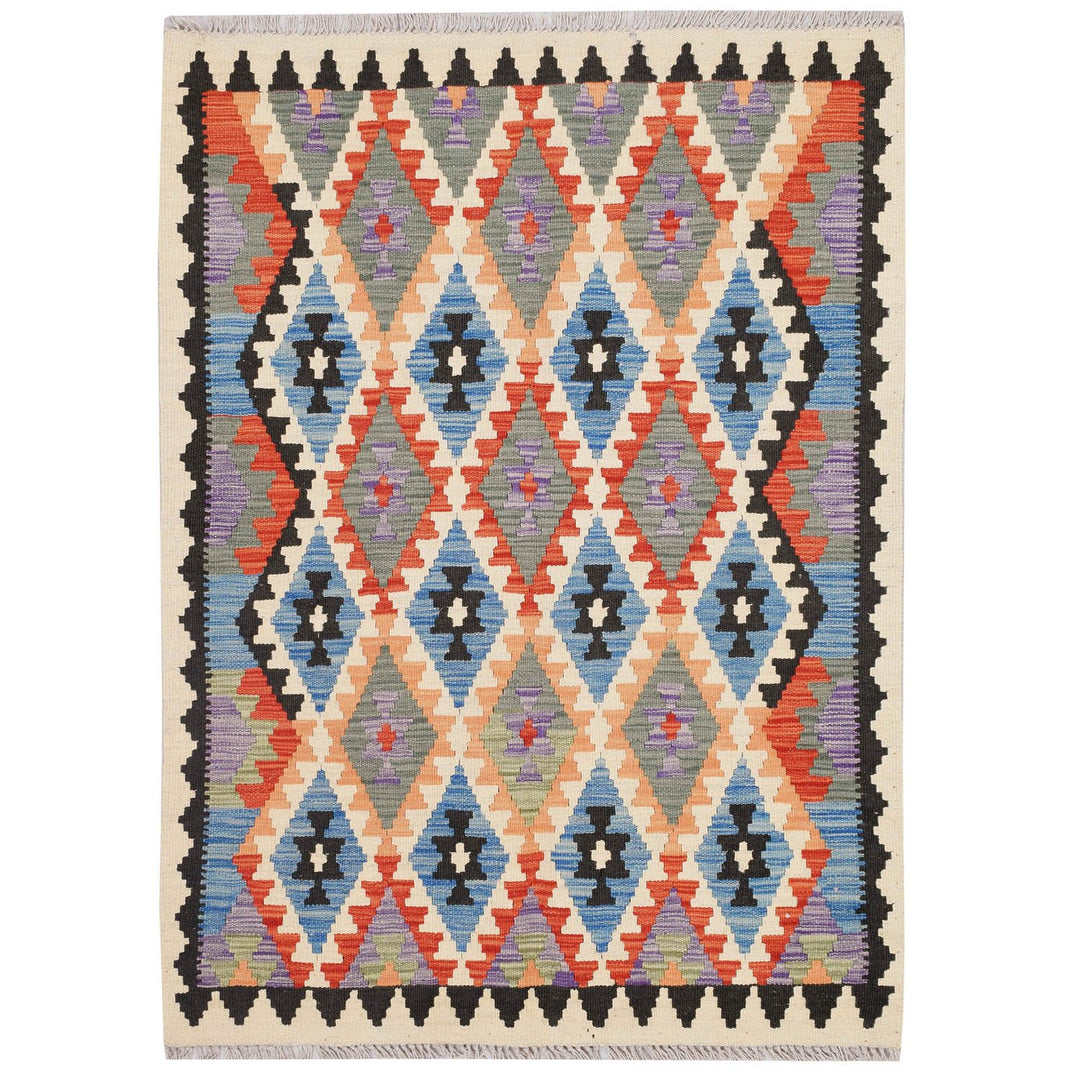 Vegetable Kilim 3' 4 x 4' 7 (ft) - No. AL36467 - ALRUG Rug Store