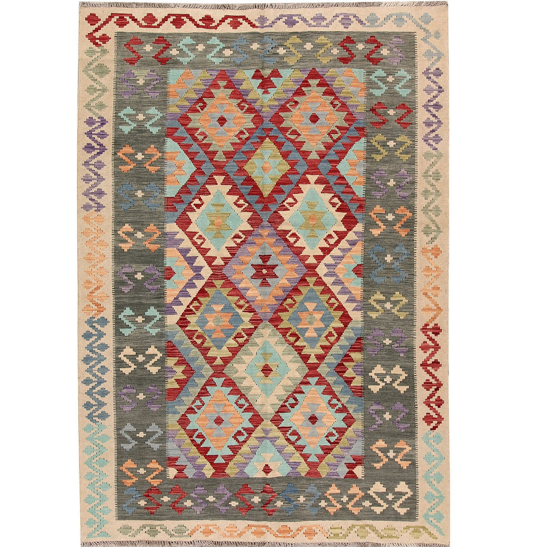 Vegetable Kilim 5' 6 x 8' (ft) - No. AL68126 - ALRUG Rug Store