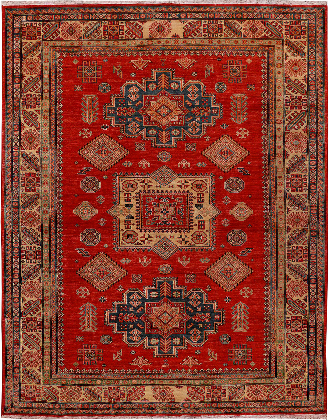 Firebrick Kazak 6' 6 x 8' 1 - No. 30499 - ALRUG Rug Store