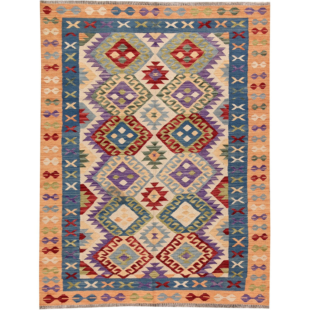 Vegetable Kilim 5' 1 x 6' 5 (ft) - No. AL96587 - ALRUG Rug Store