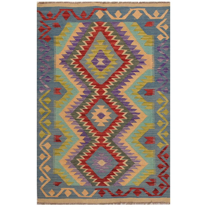 Vegetable Kilim 3' 3 x  5' 1 (ft) - No. AL30977 - ALRUG Rug Store