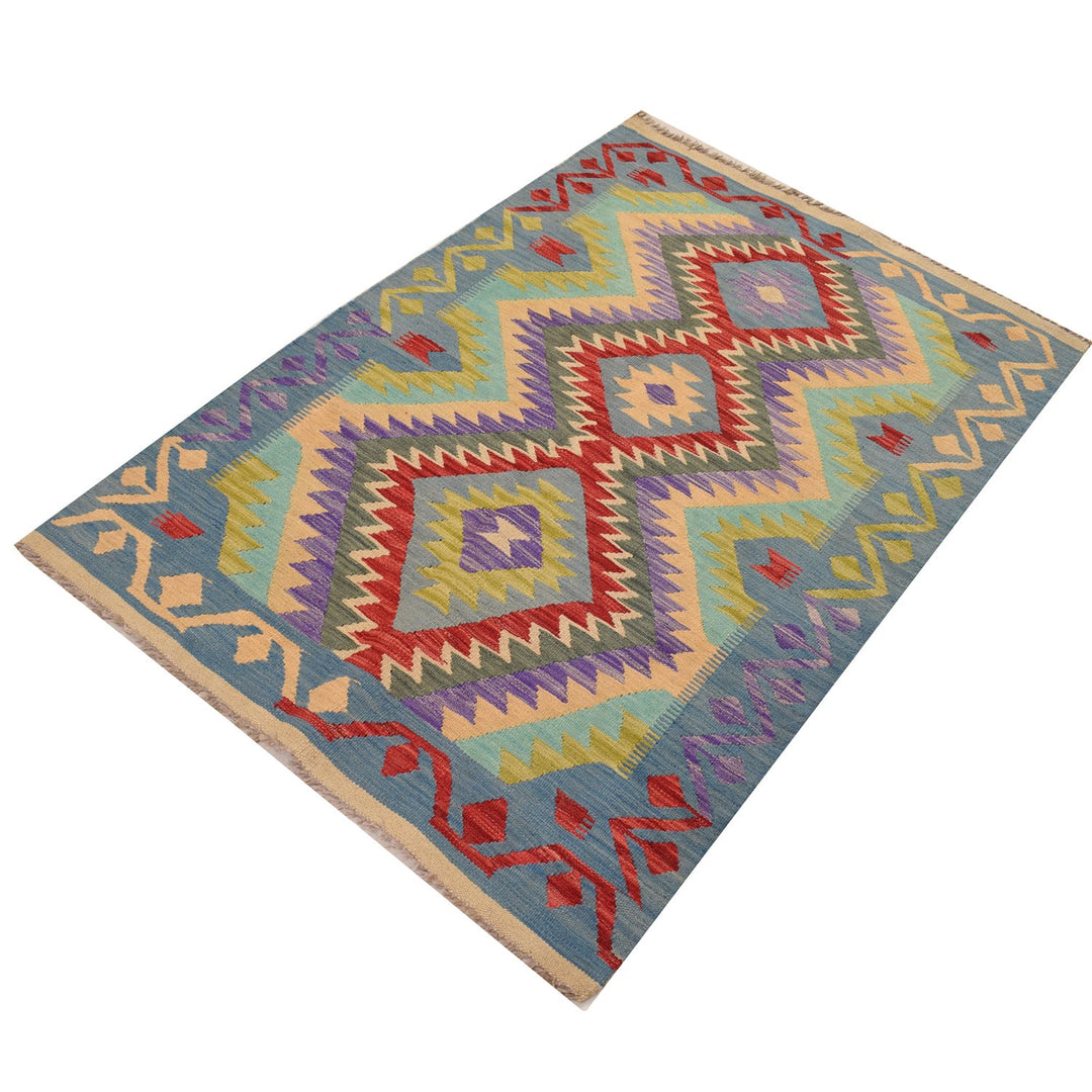 Vegetable Kilim 3' 3 x  5' 1 (ft) - No. AL30977 - ALRUG Rug Store