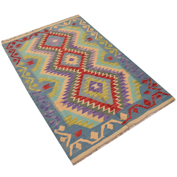Vegetable Kilim 3' 3 x  5' 1 (ft) - No. AL30977 - ALRUG Rug Store