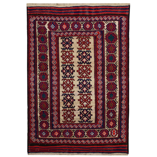 Saghari Kilim 4' 3 x 6' 2 (ft) - No. AL13876 - ALRUG Rug Store