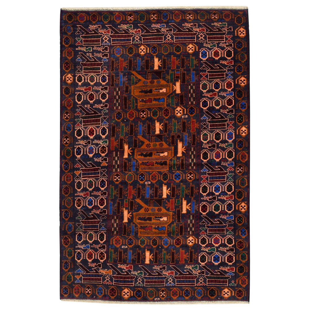 Zikini Rug 3' 9 x 6' 4 (ft) - No. AL14648 - ALRUG Rug Store
