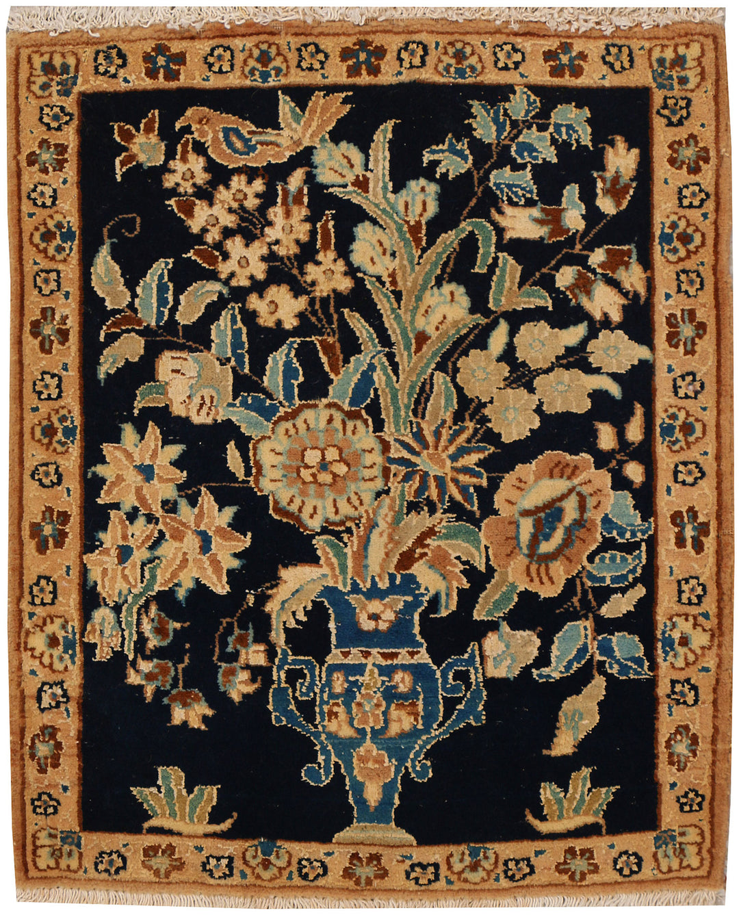 Black Herati 1' 5 x 1' 8 - No. 31570 - ALRUG Rug Store