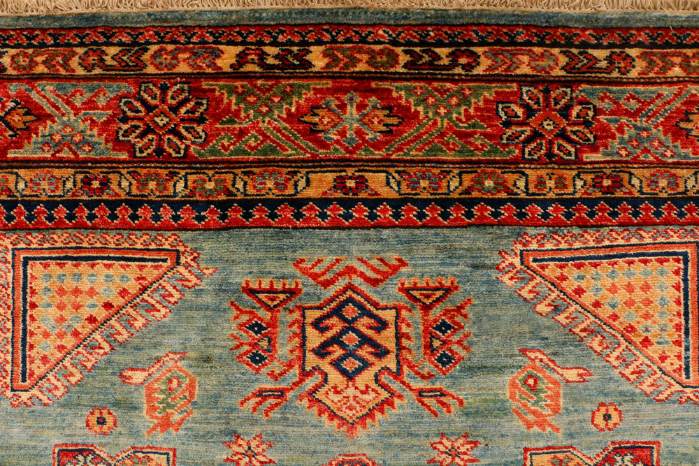 Cadet Blue Kazak 4' 10 x 6' 3 - No. 31870 - ALRUG Rug Store