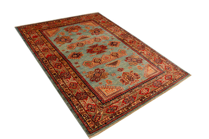 Cadet Blue Kazak 4' 10 x 6' 3 - No. 31870 - ALRUG Rug Store