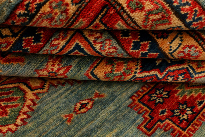 Cadet Blue Kazak 4' 10 x 6' 3 - No. 31870 - ALRUG Rug Store