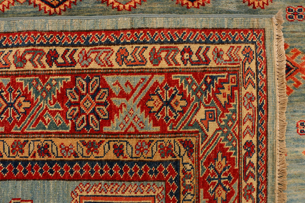 Cadet Blue Kazak 4' 10 x 6' 3 - No. 31870 - ALRUG Rug Store