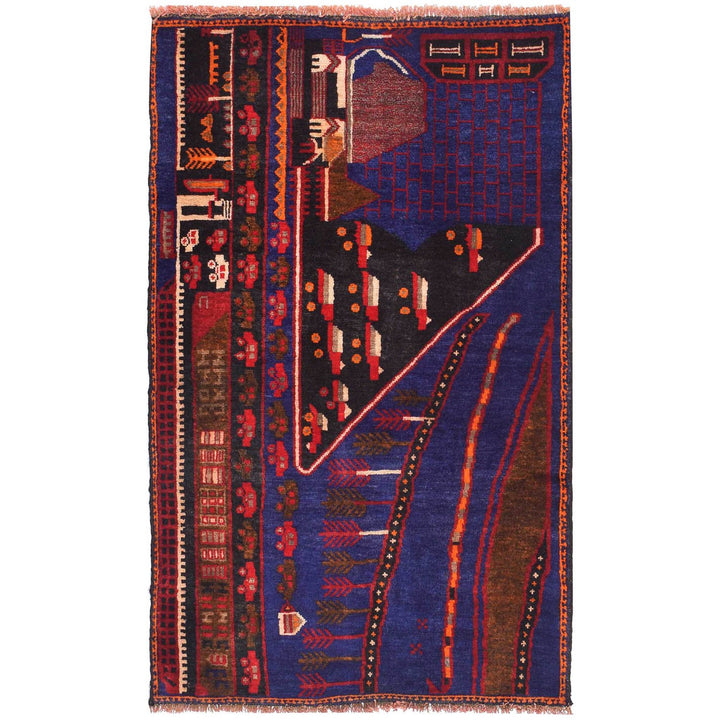 Pictorial Rug 2' 3 x 3' 9 (ft) - No. AL30011 - ALRUG Rug Store