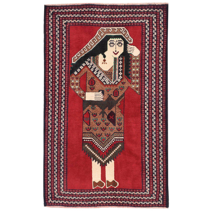 Pictorial Rug 2' 7 x 4' 3 (ft) - No. AL28032 - ALRUG Rug Store