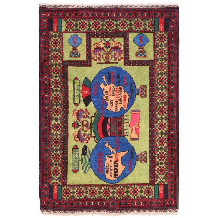 Pictorial Rug 2' 8 x 4' 1 (ft) - No. AL59576 - ALRUG Rug Store