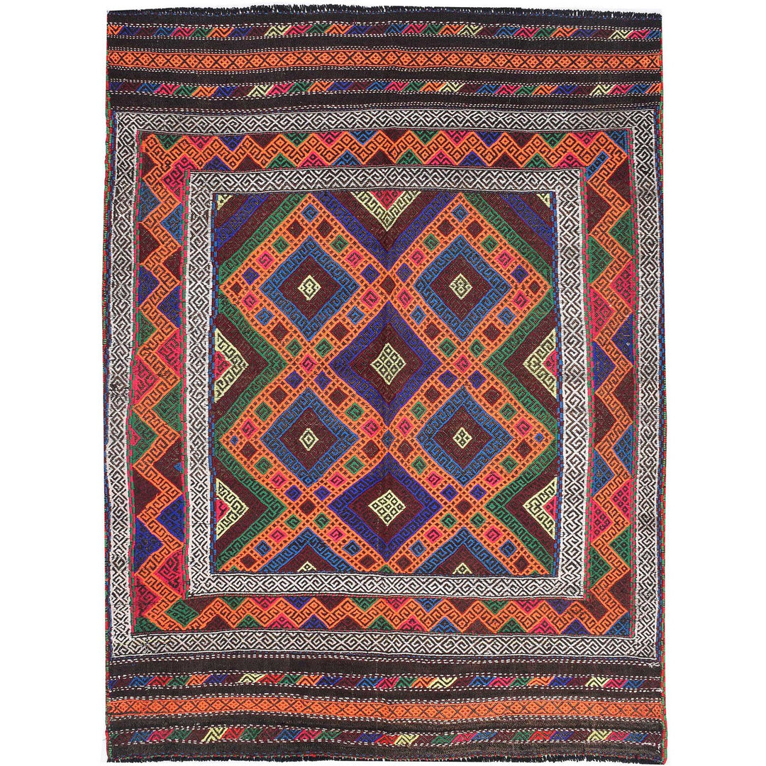 Suzuni Kilim 4' 7x6' 2 (ft) - No. AL42076 - ALRUG Rug Store