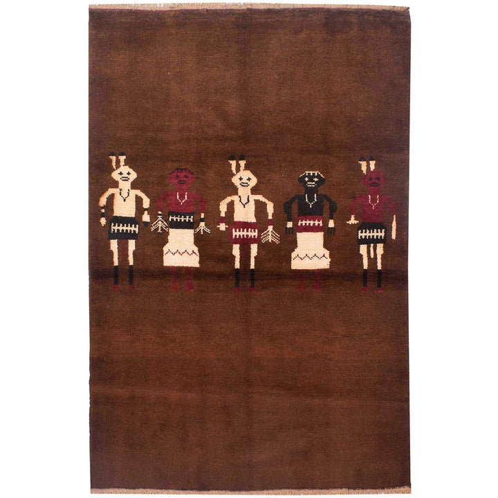 Pictorial Rug 3' 8 x 5' 7 (ft) - No. AL83887 - ALRUG Rug Store