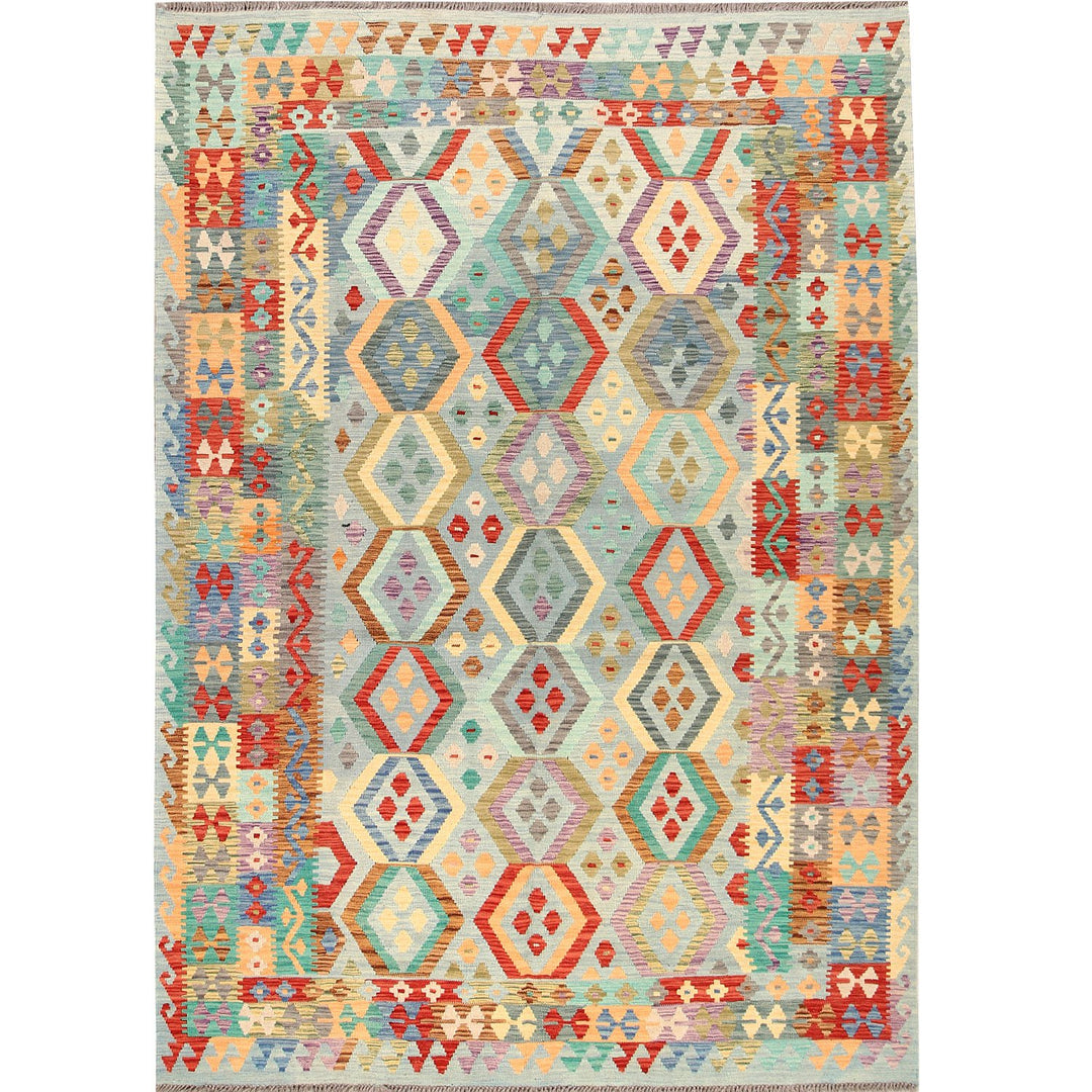 Vegetable Kilim 6' 6 x 9' 4 (ft) - No. AL91045 - ALRUG Rug Store