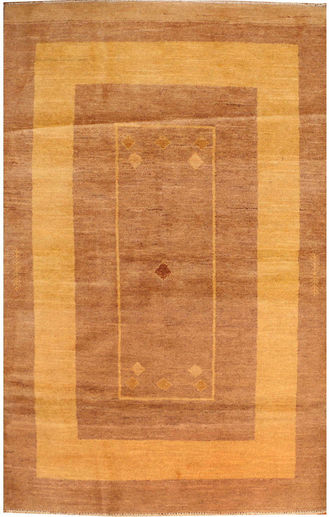 Tan Gabbeh 4' 6 x 7' - No. 33846 - ALRUG Rug Store