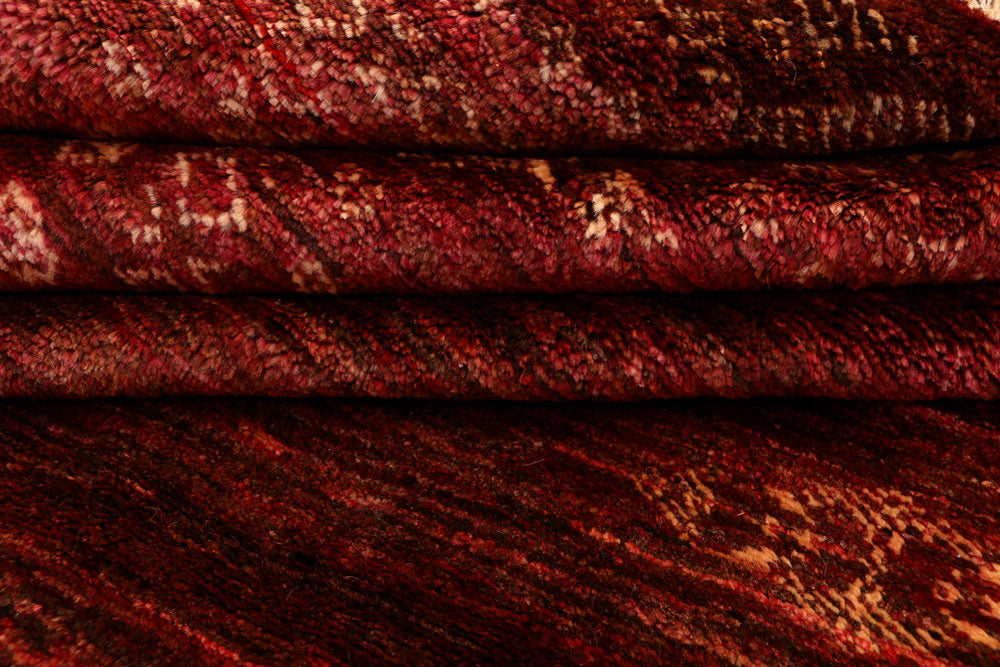 Maroon Gabbeh 4' 8 x 6' 10 - No. 33885 - ALRUG Rug Store