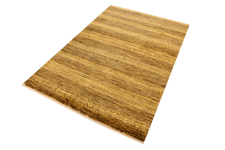 Dark Goldenrod Gabbeh 4' x 5' 11 - No. 33893 - ALRUG Rug Store