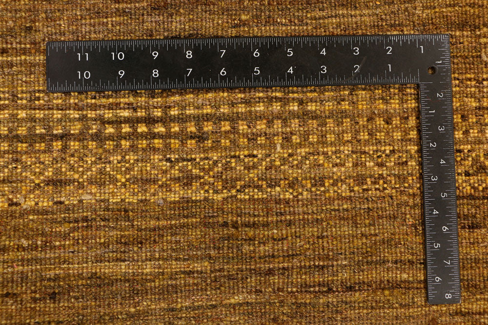 Dark Goldenrod Gabbeh 4' x 5' 11 - No. 33893 - ALRUG Rug Store