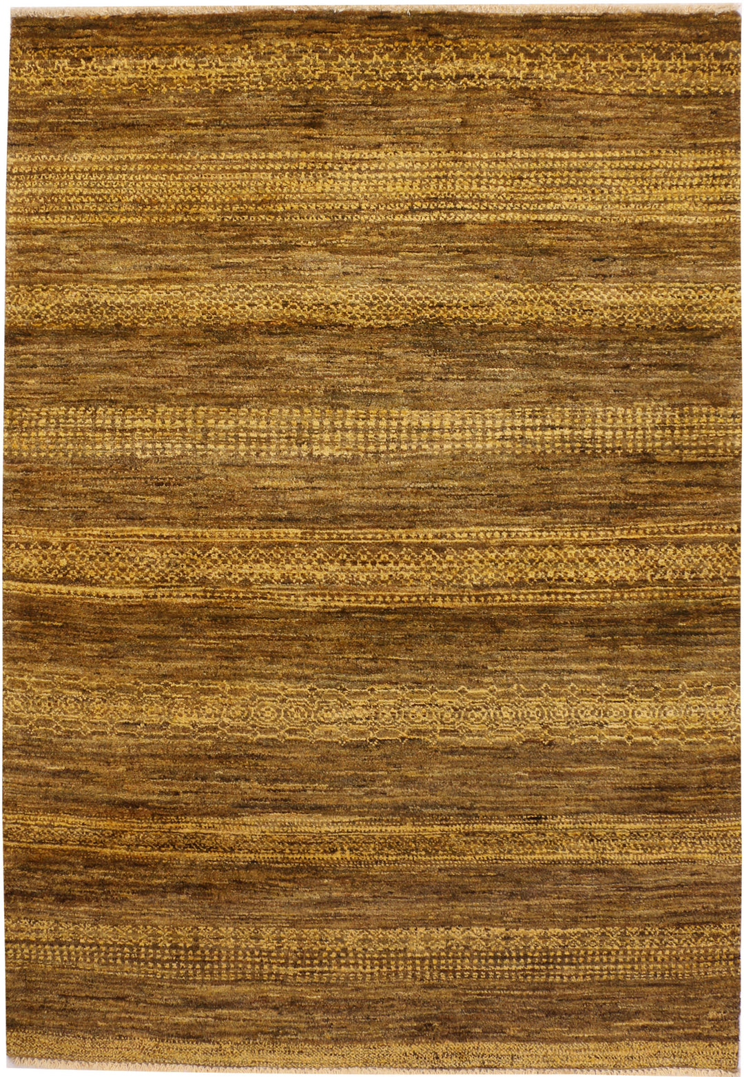 Dark Goldenrod Gabbeh 4' x 5' 11 - No. 33893 - ALRUG Rug Store