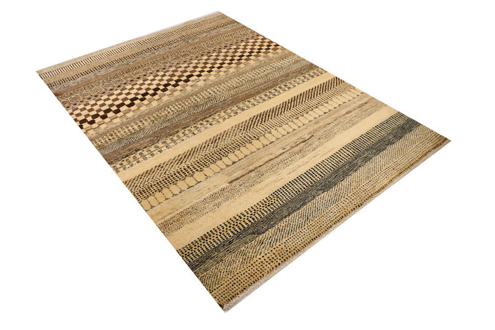 Bisque Gabbeh 4' 7 x 6' 2 - No. 33914 - ALRUG Rug Store